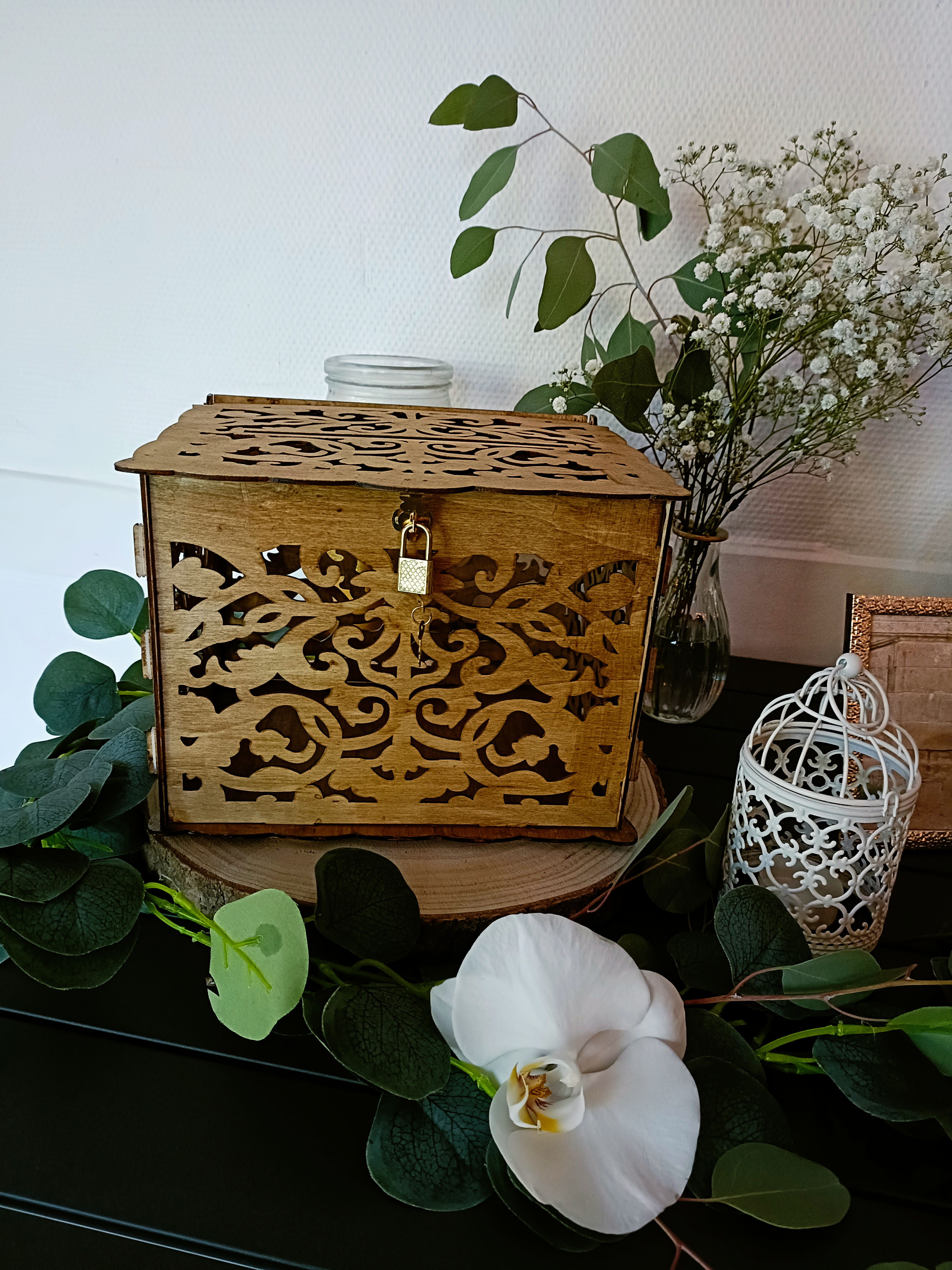 Urne en bois