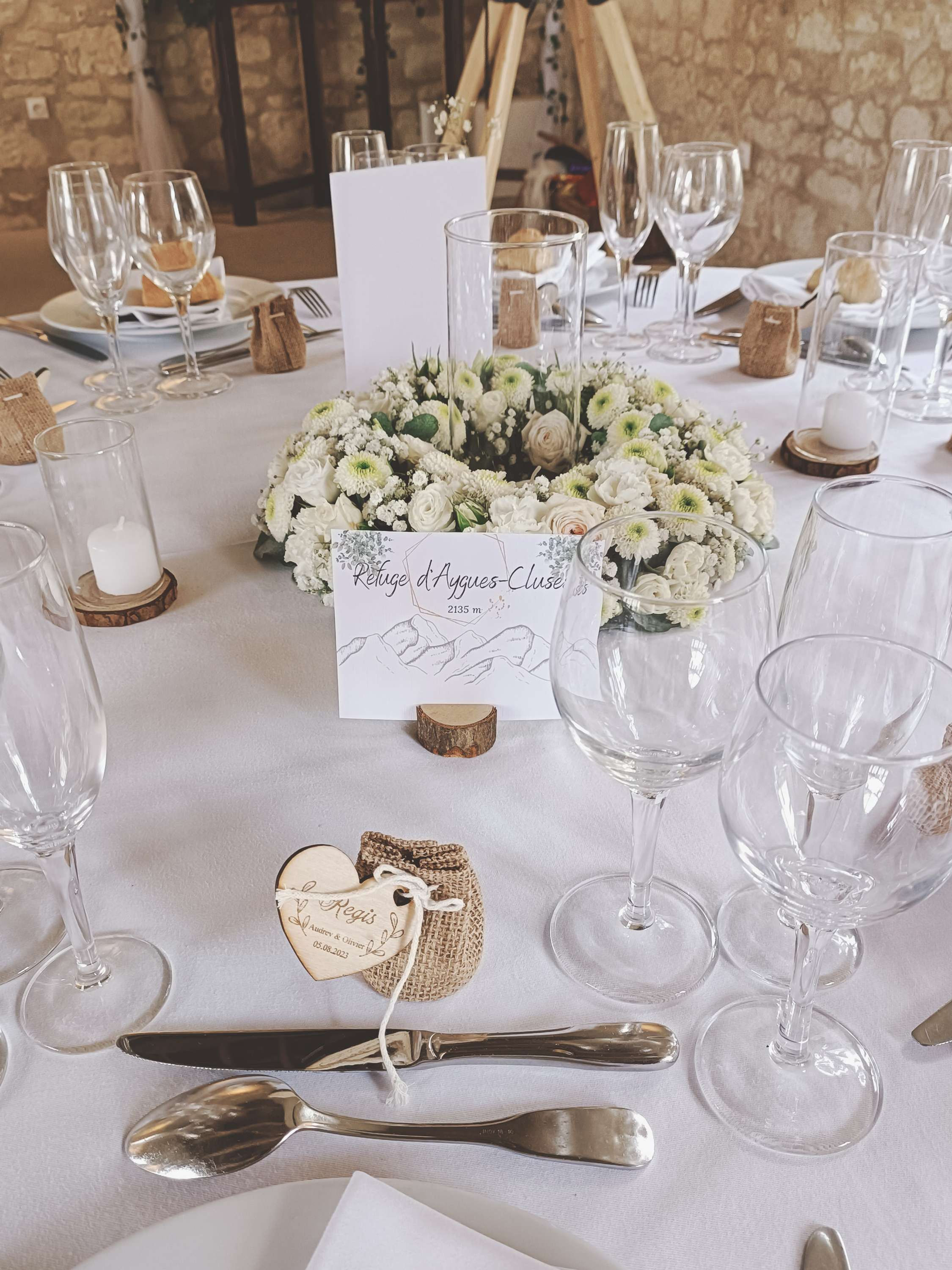 Marque-table personnalisé 