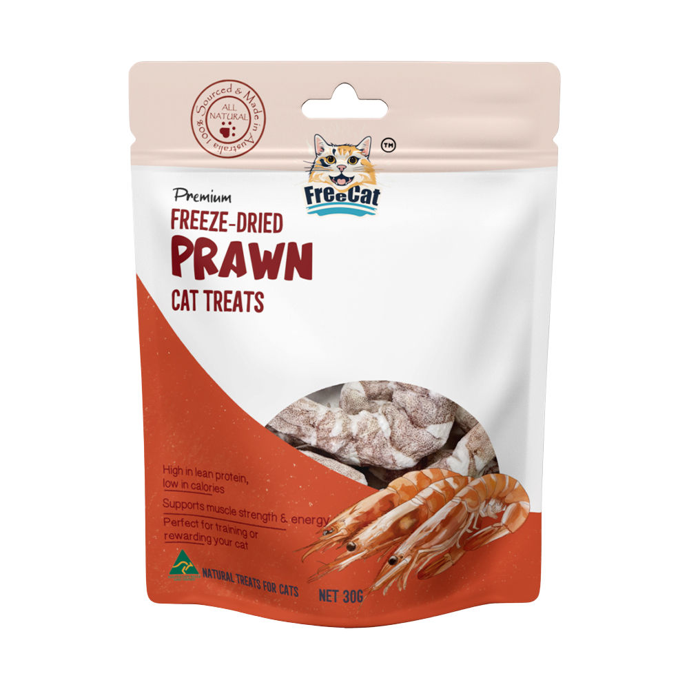 FreeCat Freeze-Dried Prawns Cat Treat 30g