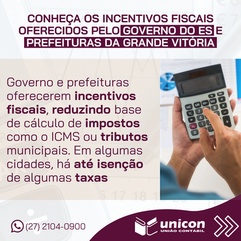 Conheça os incentivos fiscais oferecidos pelo governo do ES e prefeituras da Grande Vitória