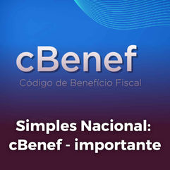 Simples Nacional: cBenef - importante