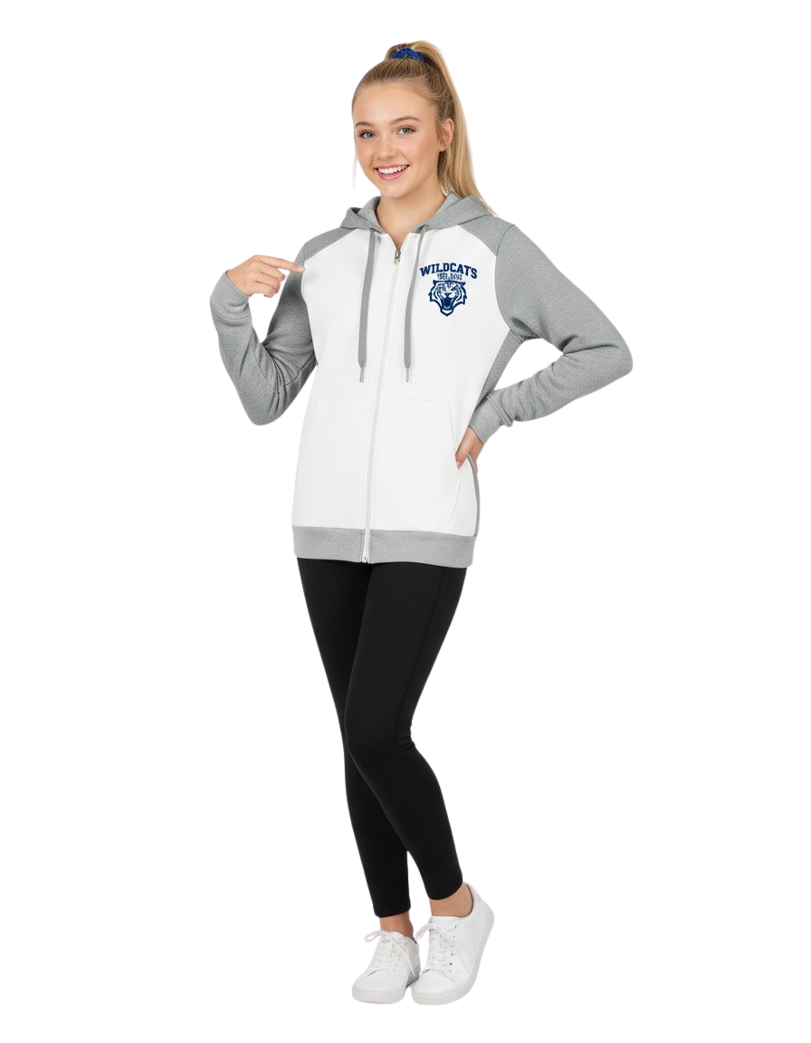 Thumbnail: Ladies Three-Season Fleece Full Zip Hoodie