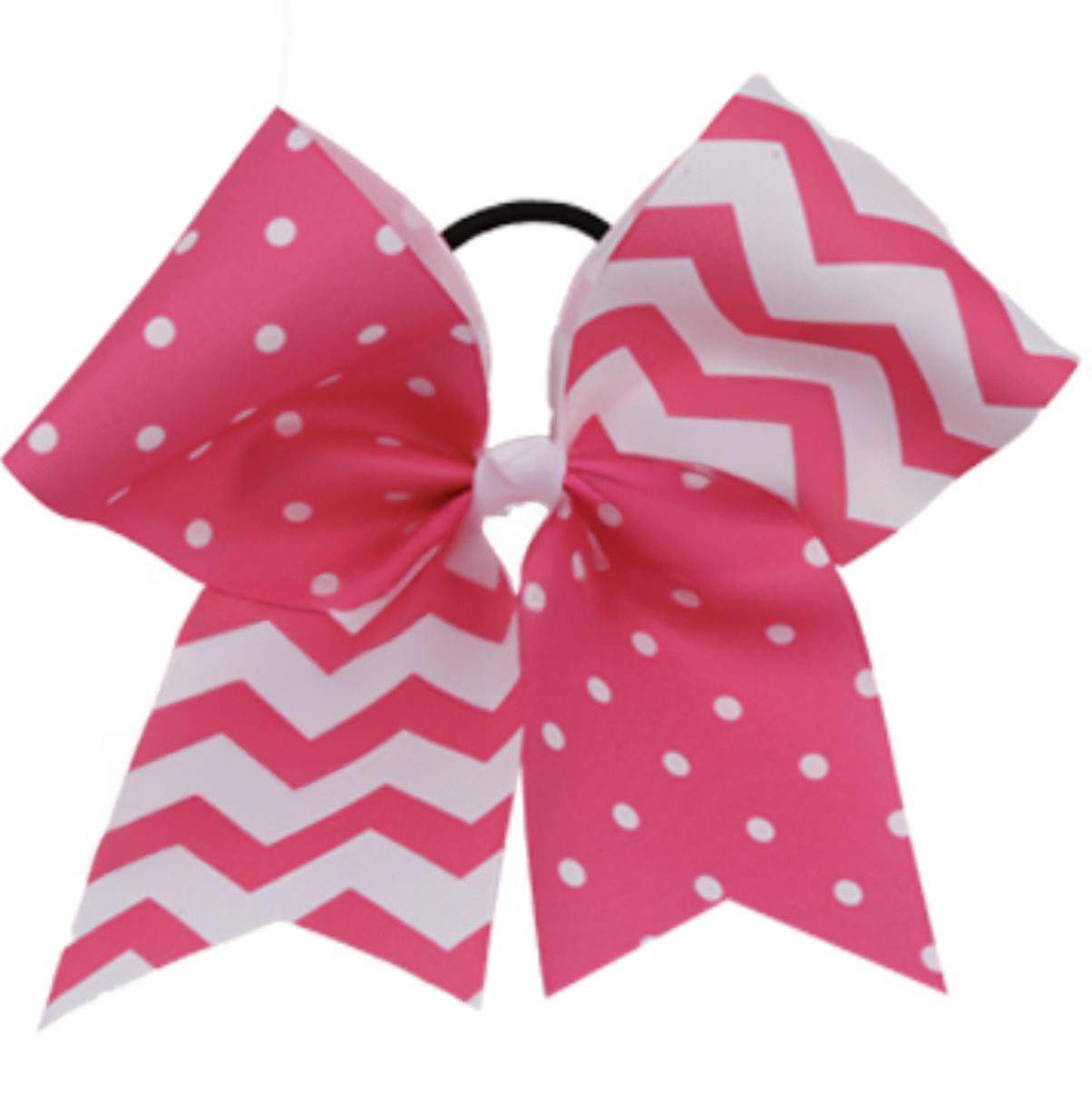 Two Toned NameDrop Zigzag Bow