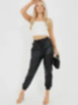 PU Cuffed Joggers 