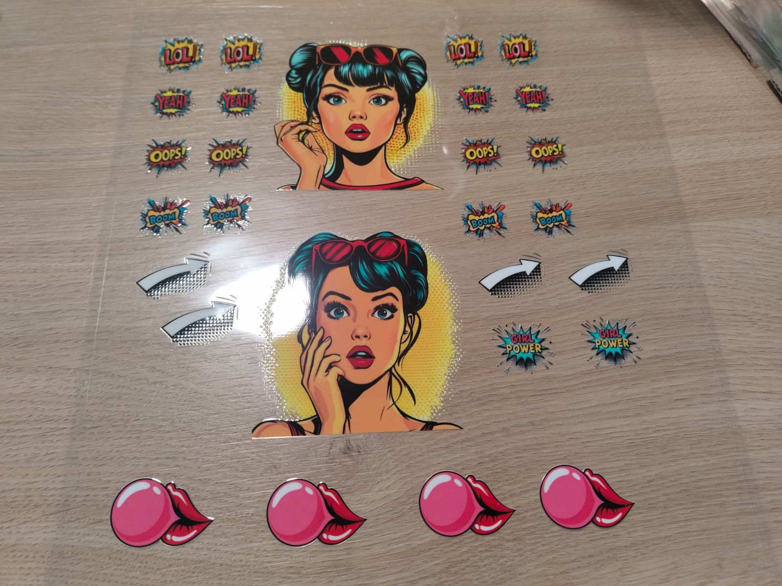 UVDTF Element Sheet Pop Art