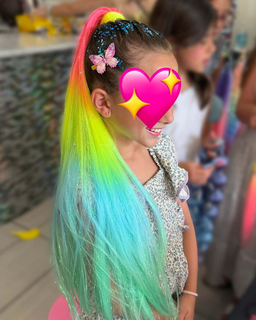Thumbnail: Rainbow Shimmer Ponytail - 26"/100g