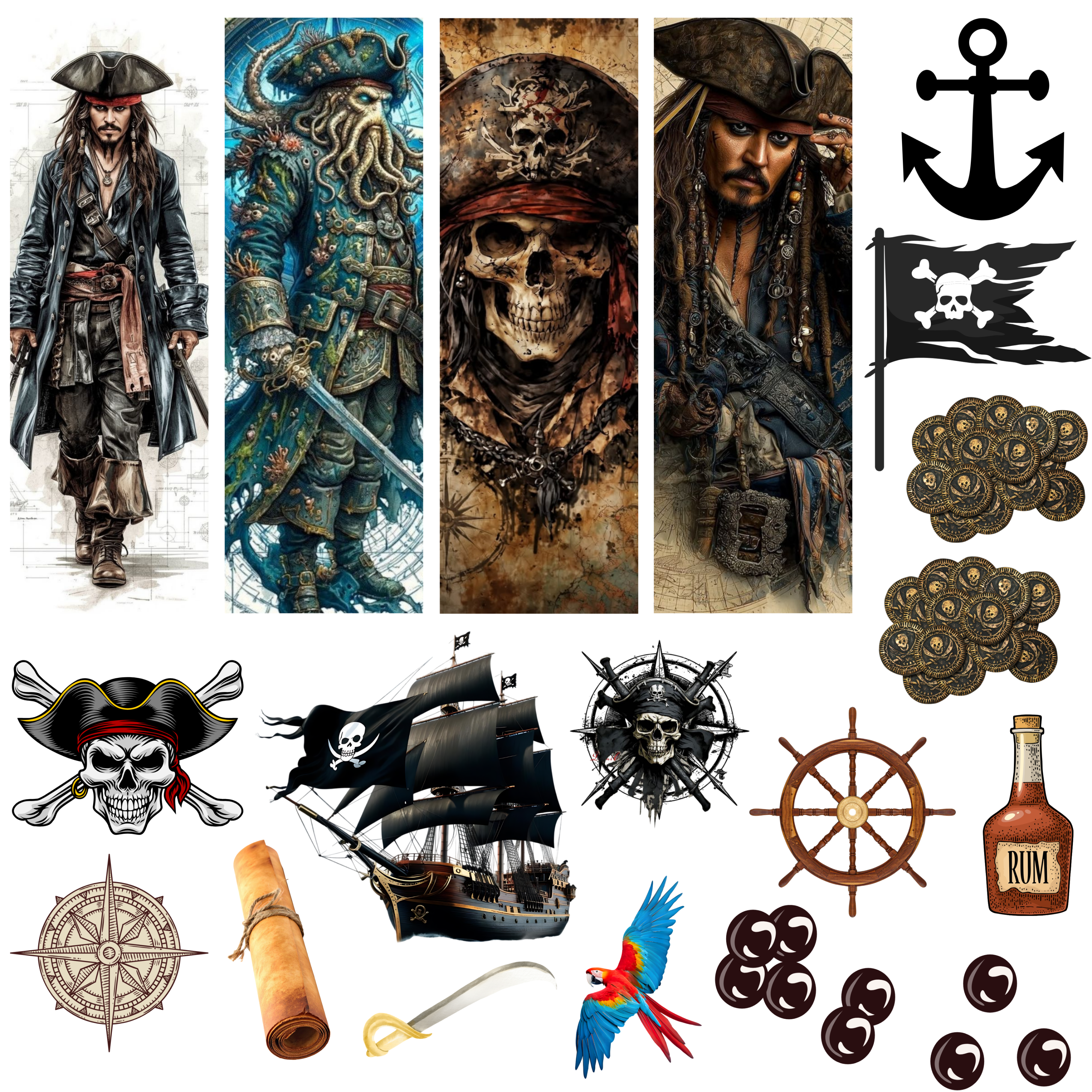 UVDTF Element Sheet Pirates of the carribean inspired