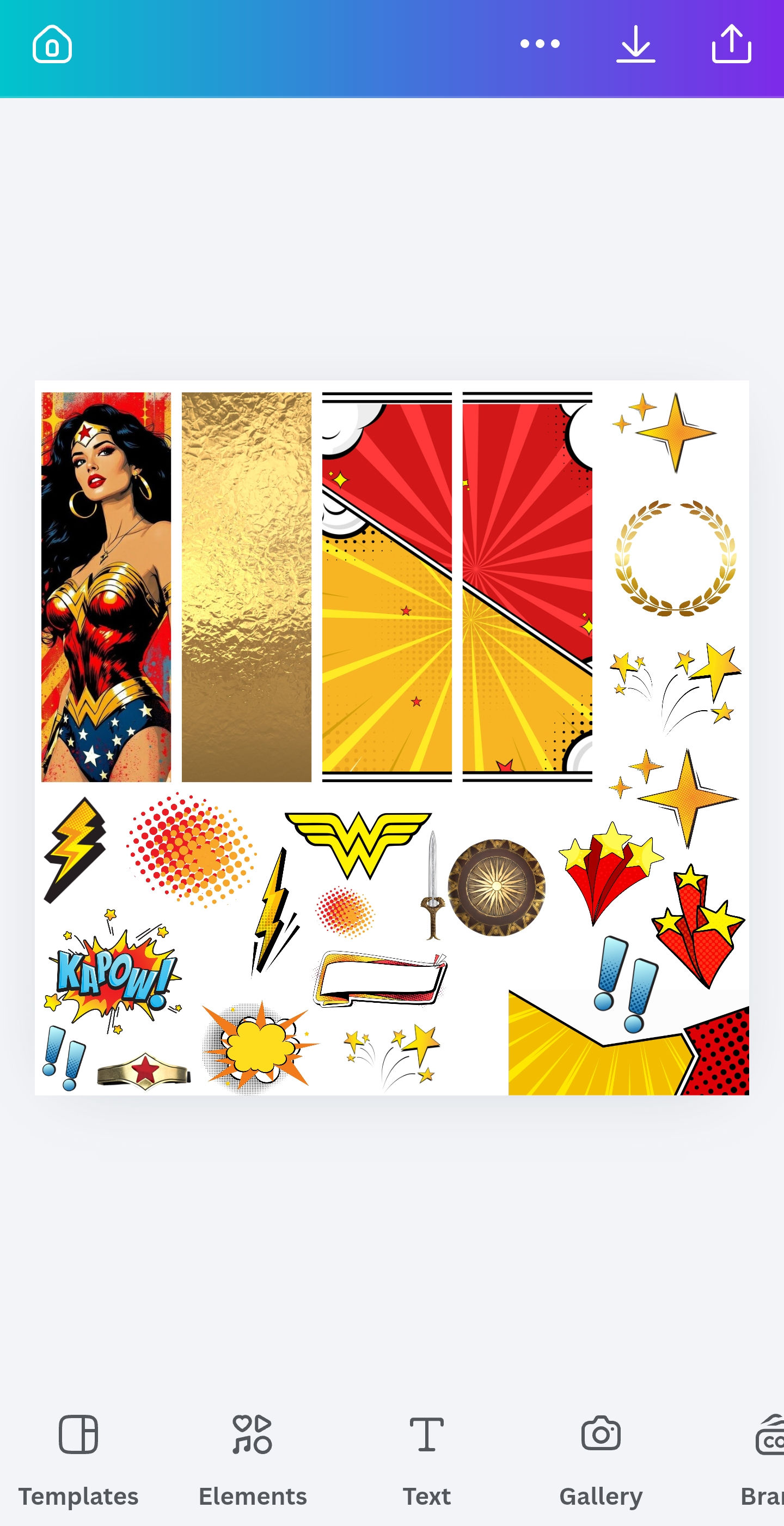 UVDTF Element Sheet Wonder Woman