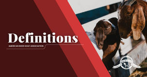 ABGA Definitions