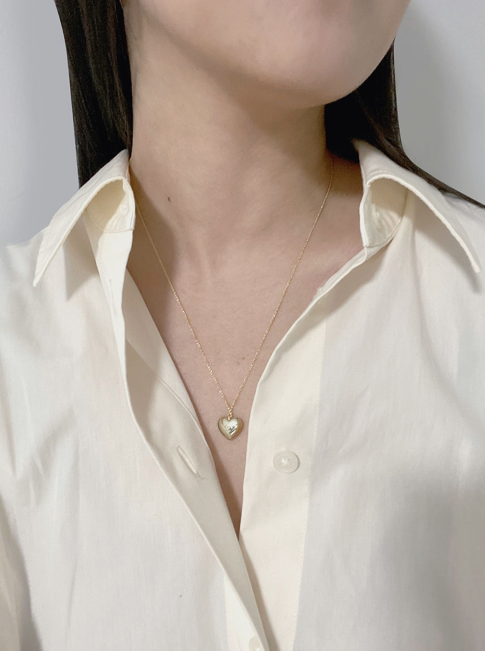 Thumbnail: Mini Heart Necklace (gold)