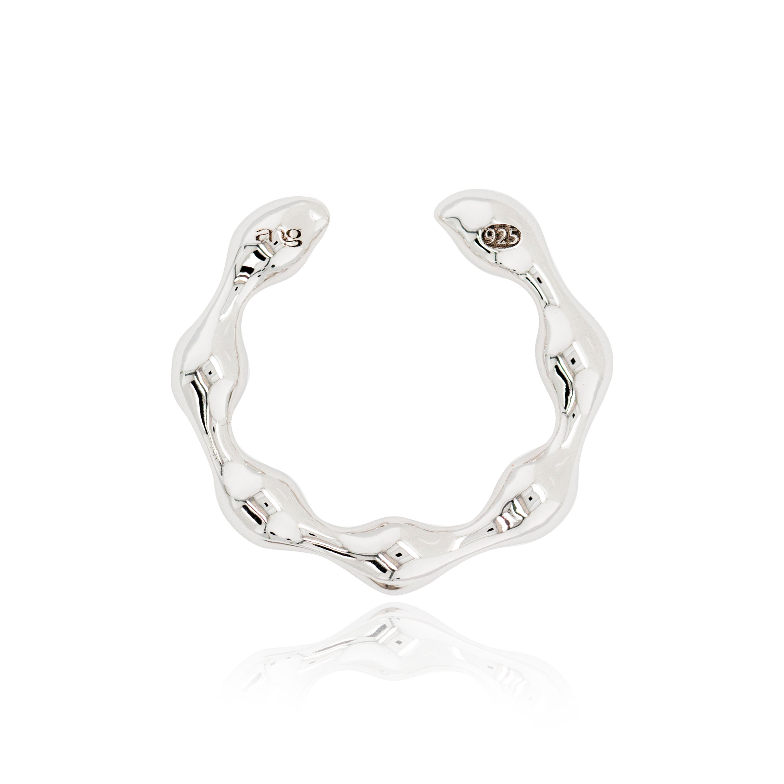 Puffy Drop Adjustable Ring - Ear Cuff