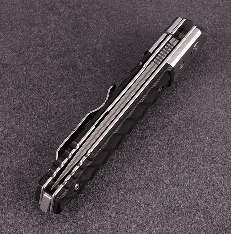 Thumbnail: UKW Rattlesnake Damascus folding knife