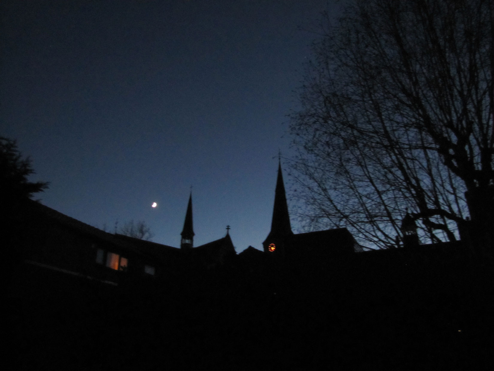 Heldere winternacht