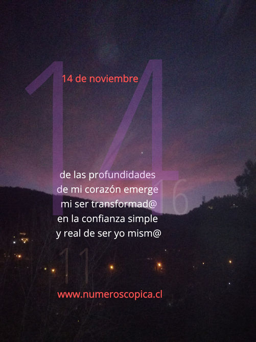 domingo 14 de noviembre