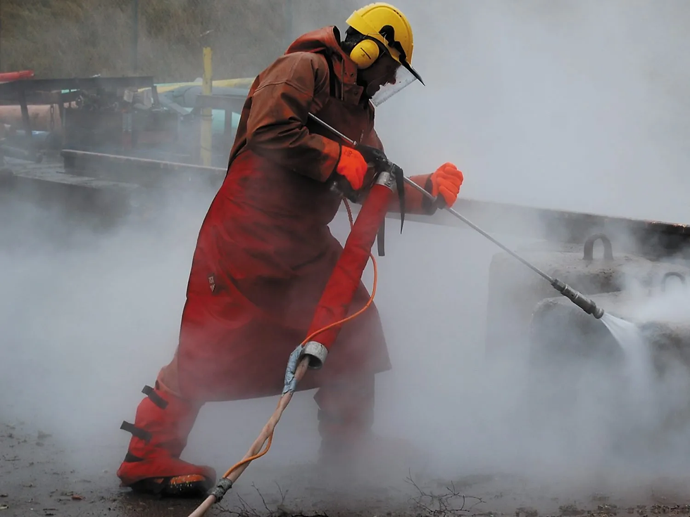 surface cleaning with Hydro jetting technique