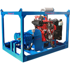 Hydro Jetting Skid Mounted Engine Driven System manufactured by Pressure Jet 