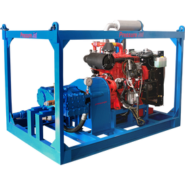 Hydro Jetting Skid Mounted Engine Driven System