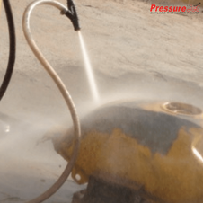 Sand Blasting for surface preparation  with TVS4