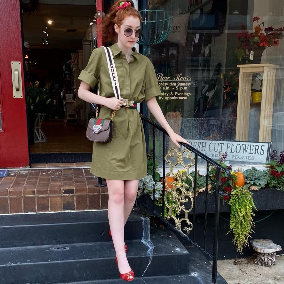 Heart Brown Leather Cross Body Bag