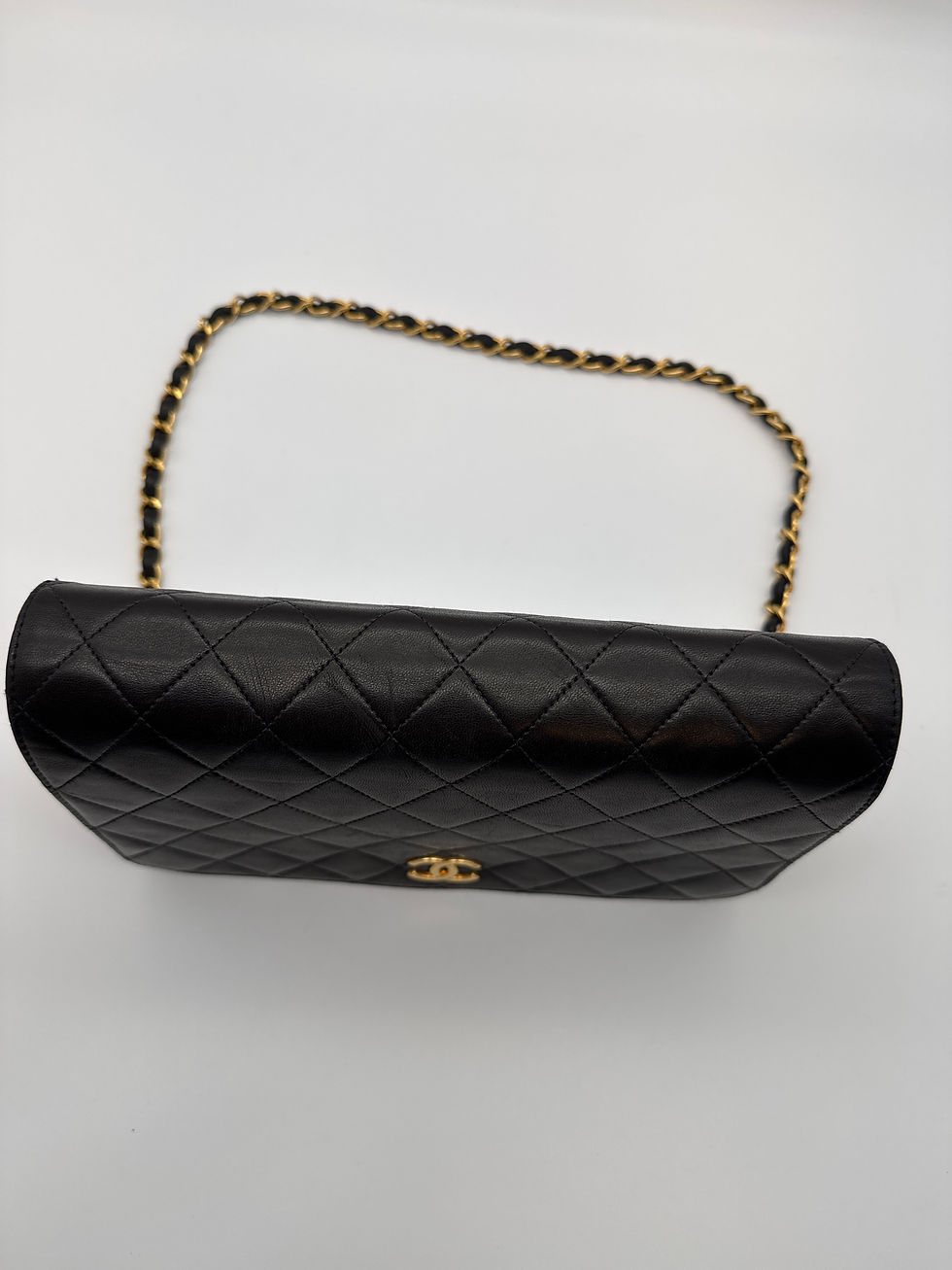 Thumbnail: Chanel Vintage Black Flap Bag 1995