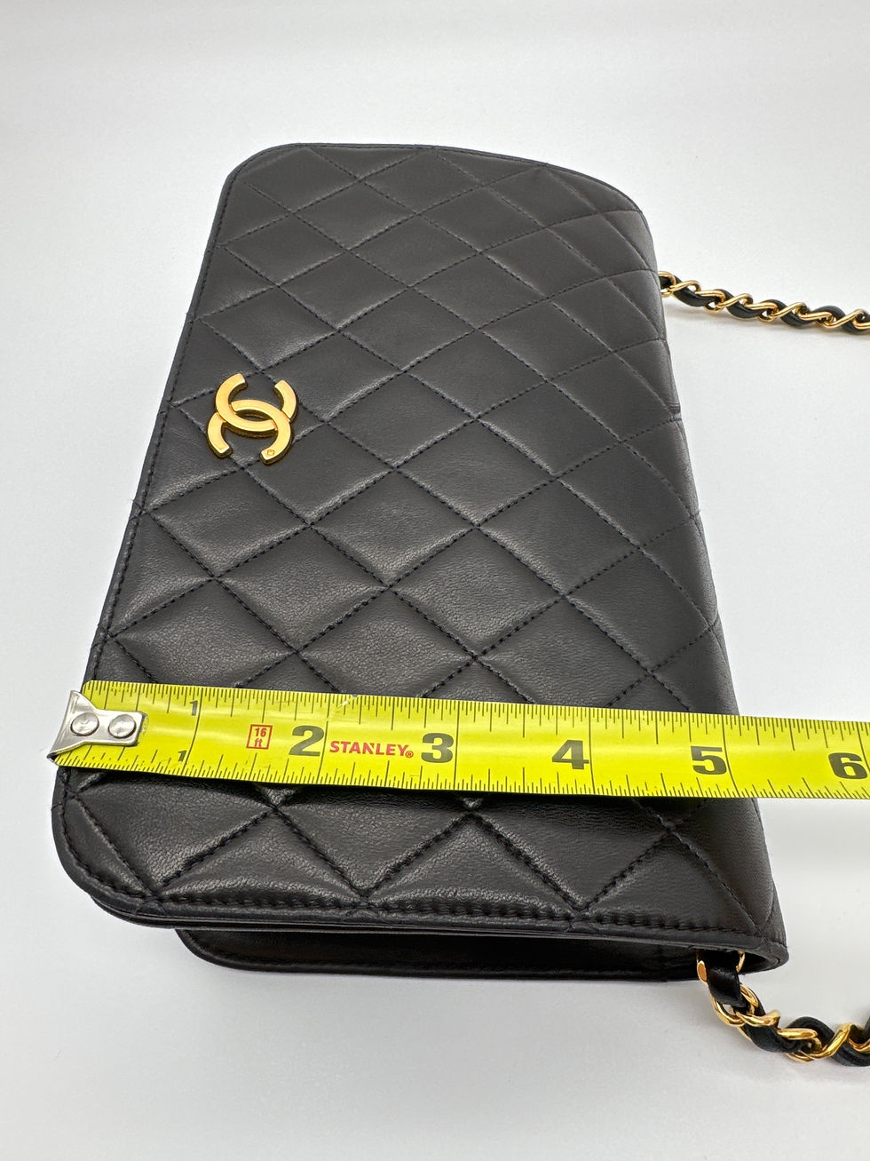 Thumbnail: Chanel Vintage Black Flap Bag 1995