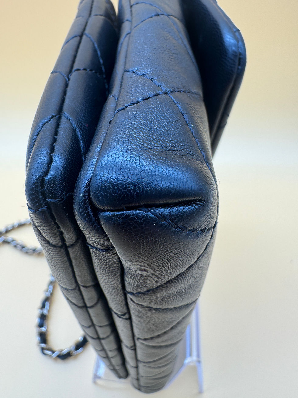 Thumbnail: Chanel black small flap lambskin
