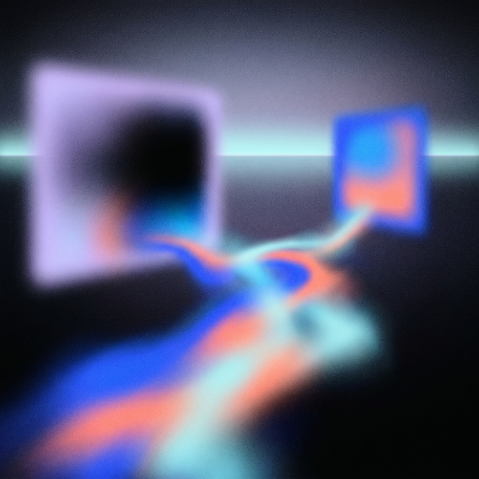 A Chance-style luminous abstract image showing visual intelligence beyond one phone ecosystem