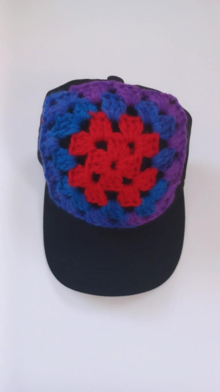 Granny Square Patch Caps