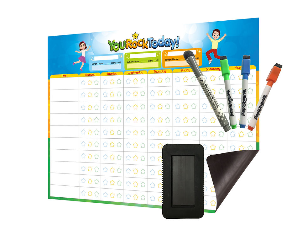 Thumbnail: Magnetic Behavior/Star/Reward Chore Chart, One or Multiple Kids, Toddlers, Teens