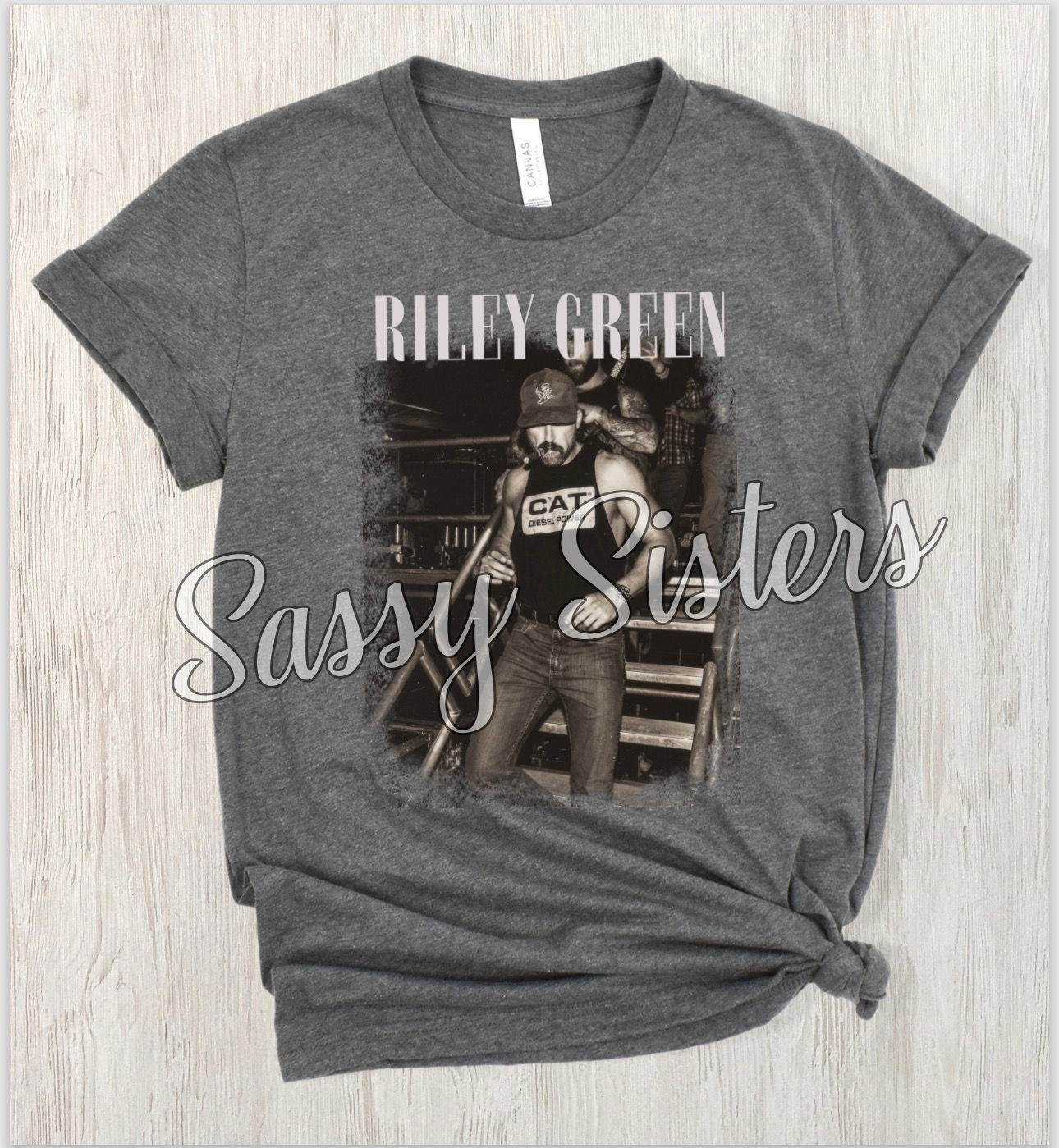 Riley Green Backstage B&W