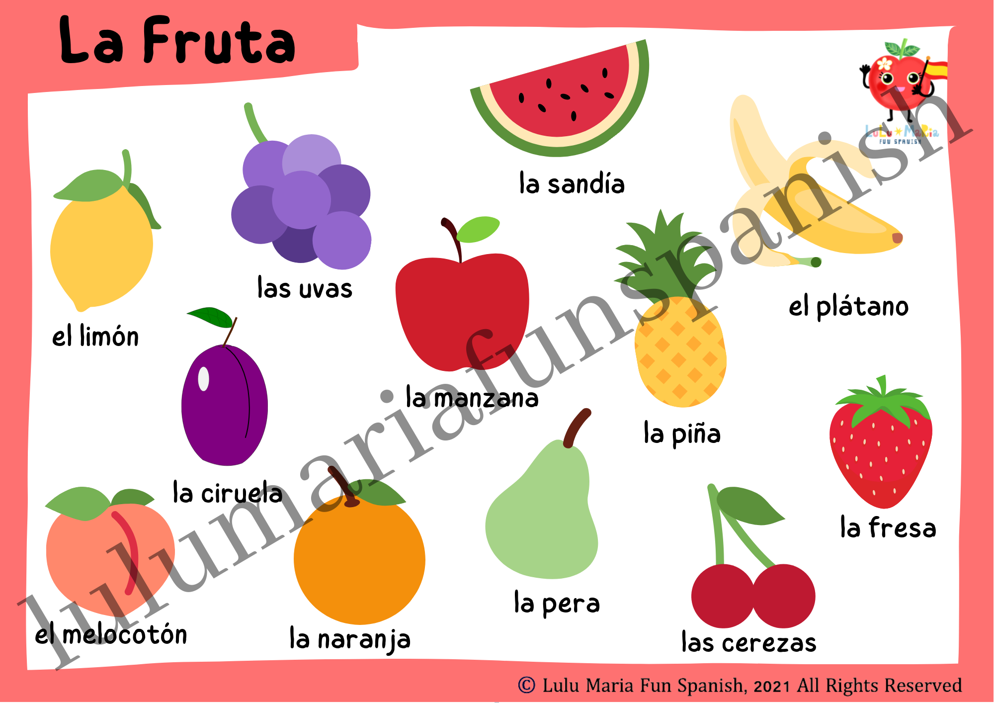 The Fruits - La Frutas - Package