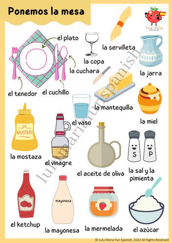 Let's set the table - Ponemos la mesa - Poster | Mysite 1
