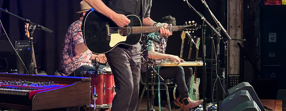 Chuck Prophet playing the Acorn Music Festival