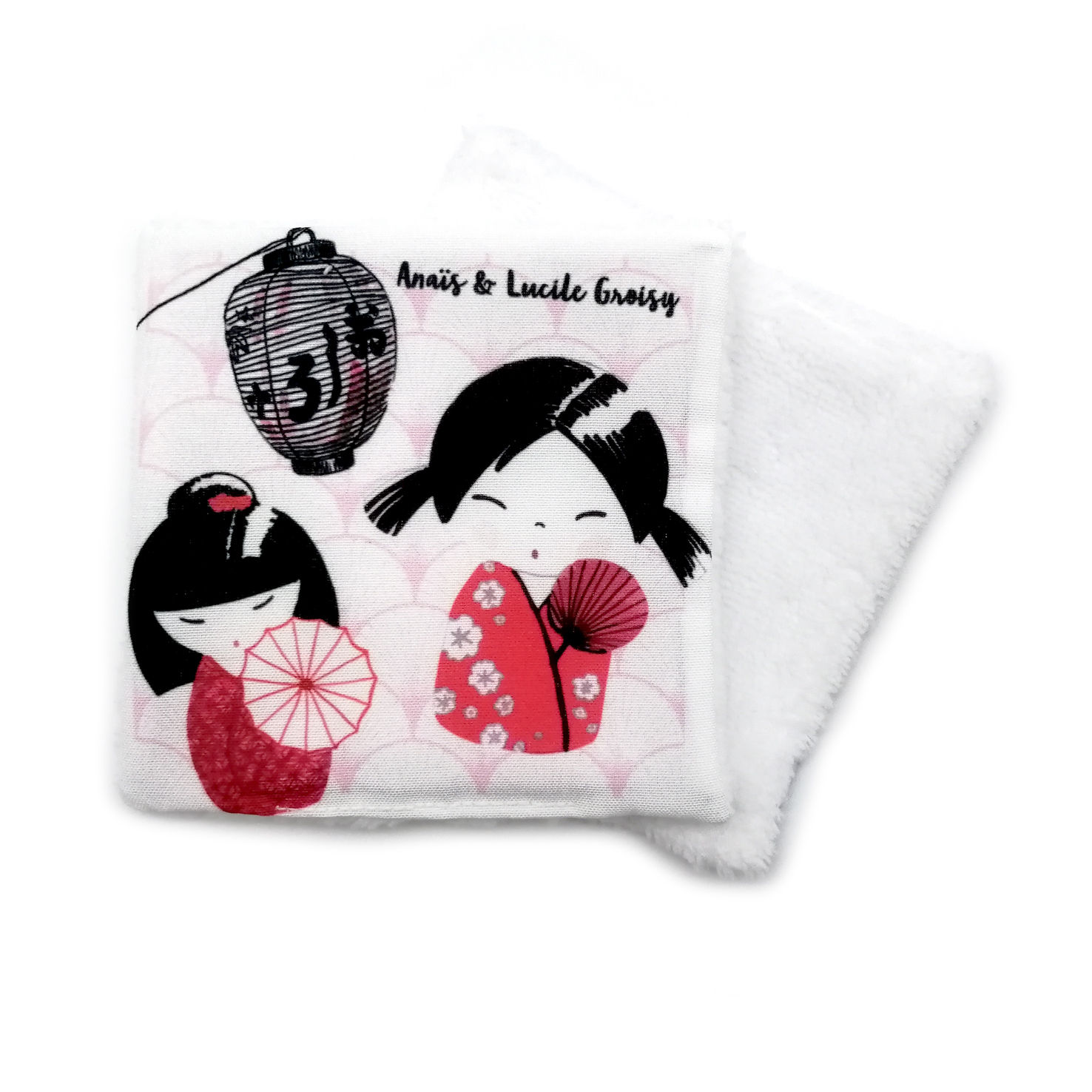 Lingette réutilisable -Kokeshi