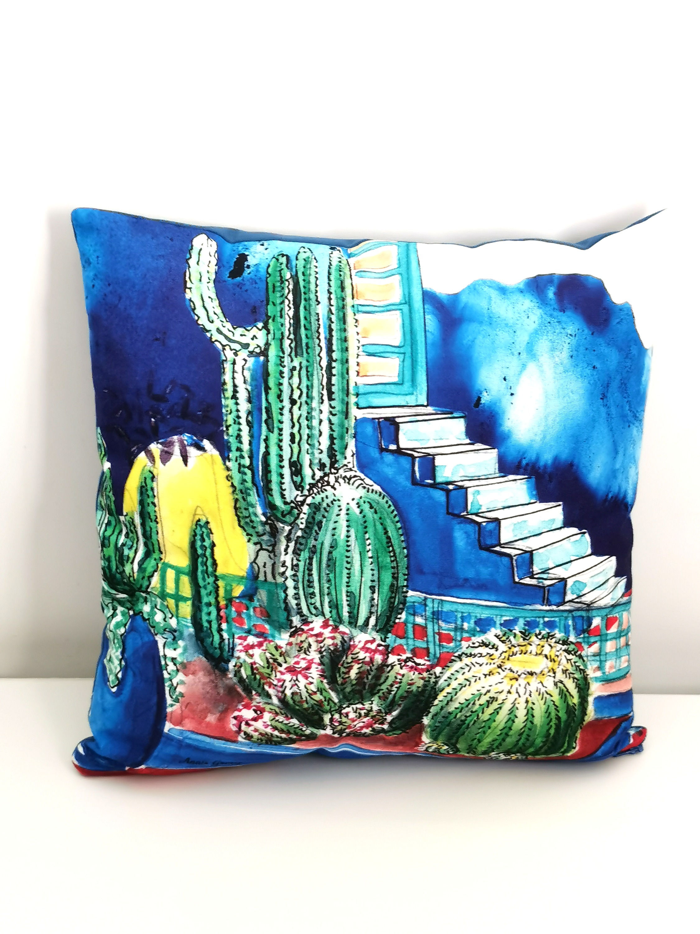 Housse de coussin Majorelle