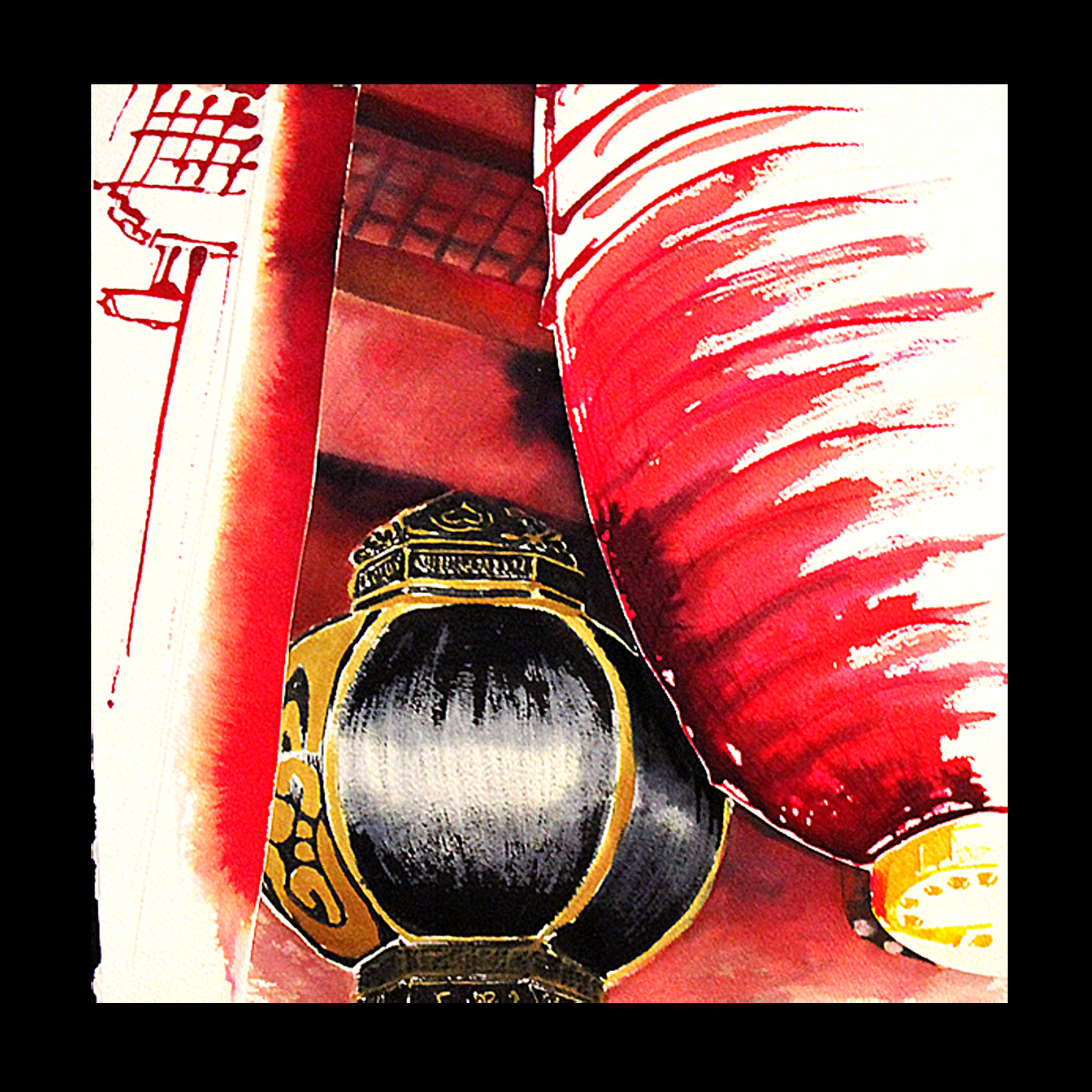 Carte postale Japon Lampion