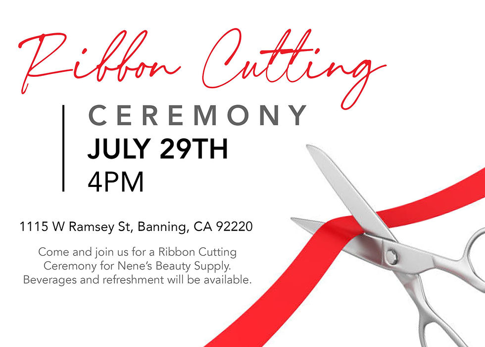 Ribbon Cutting Ceremony - Nene's Beauty Supply