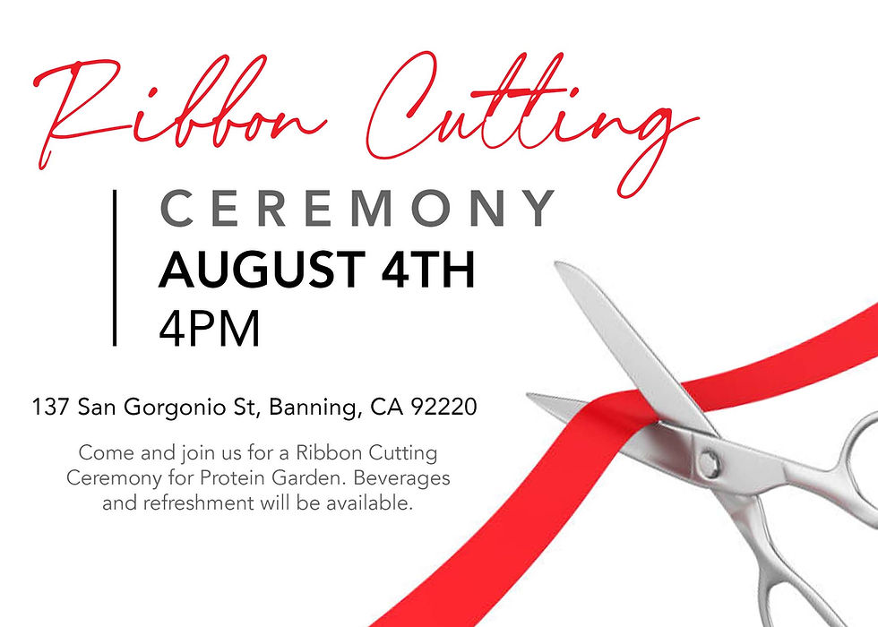 Ribbon Cutting Ceremony - Protein Garden