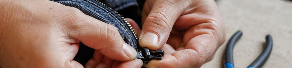 Как поменять бегунок на молнии