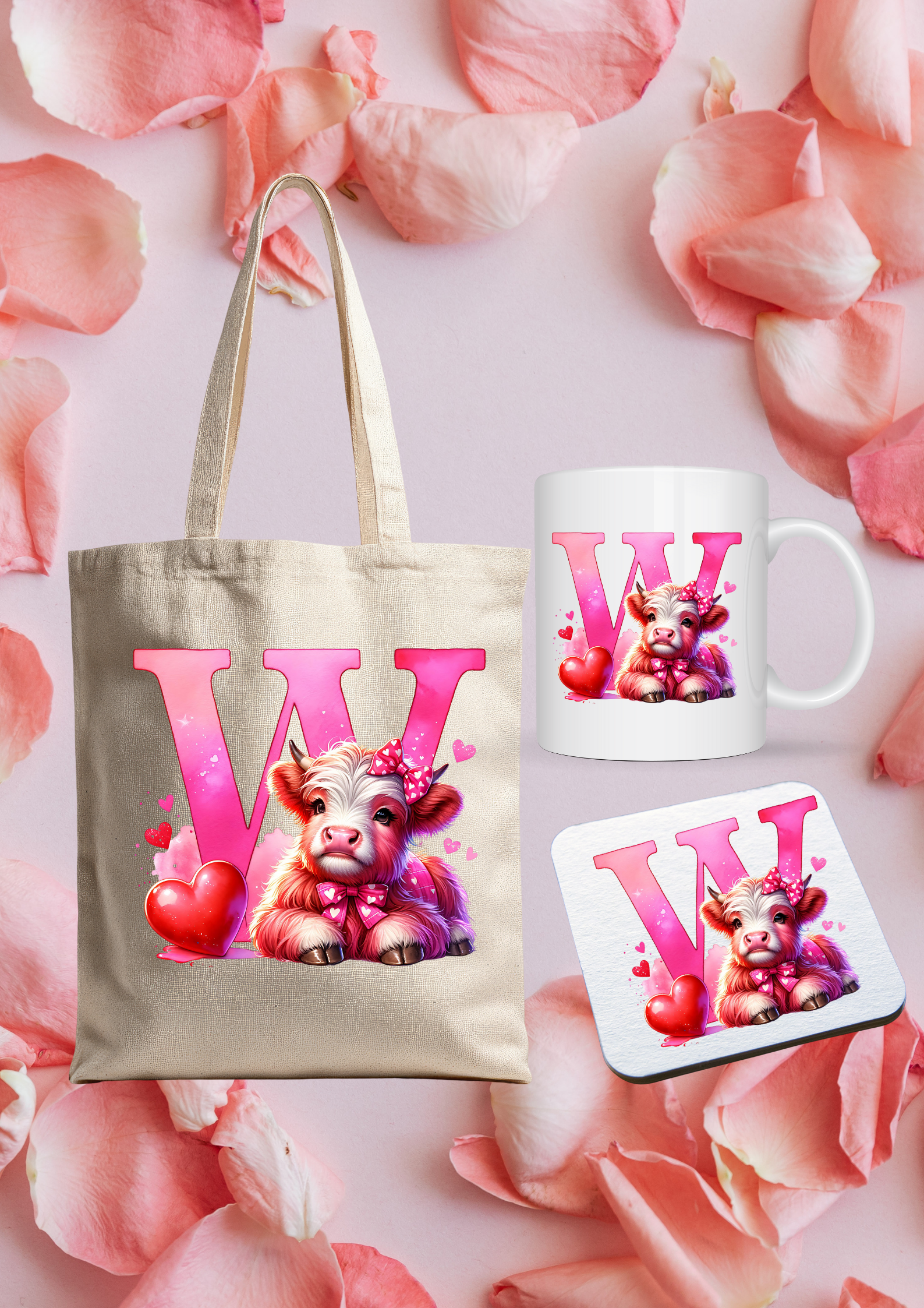 Valentines Bundle (W) highland cow 