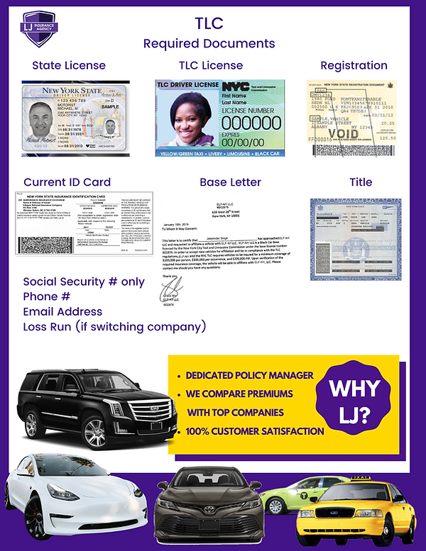 8.5 x 11 - INSURANCE TLC Required Docs for all