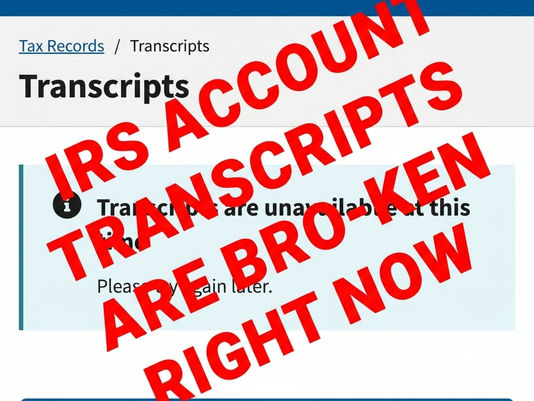 IRS Account Transcripts are missing critical codes in May 2026