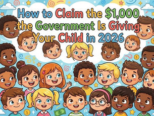 Children illustration for a guide explaining the new $1,000 tax deduction for qualifying children in the United States in 2026.