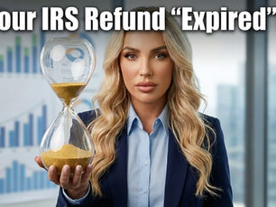 IRS refund deadline explained by a tax professional holding an hourglass. Article covering the Kwong court ruling, expired tax refunds, COVID relief credits, and the July 10, 2026 deadline for eligible taxpayers.
