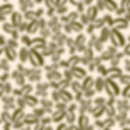 Abstract olive green brushstroke floral pattern on cream background