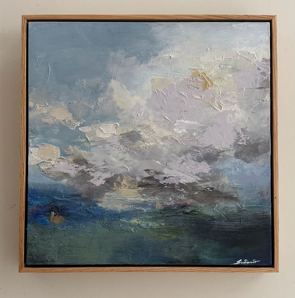 Thumbnail: I'll wait for you, 20"x20" framed