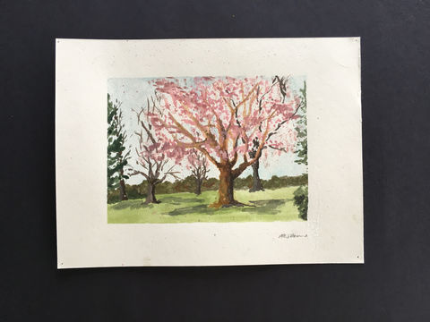 Watercolor Tree Painting