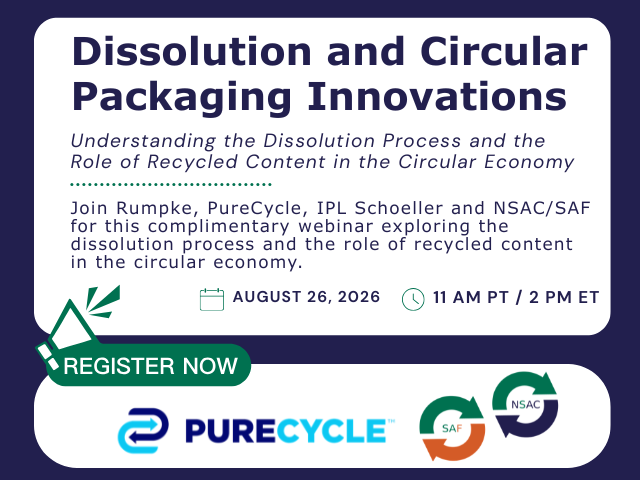 Dissolution and Circular Packaging Innovations: An August 26 Public Webinar