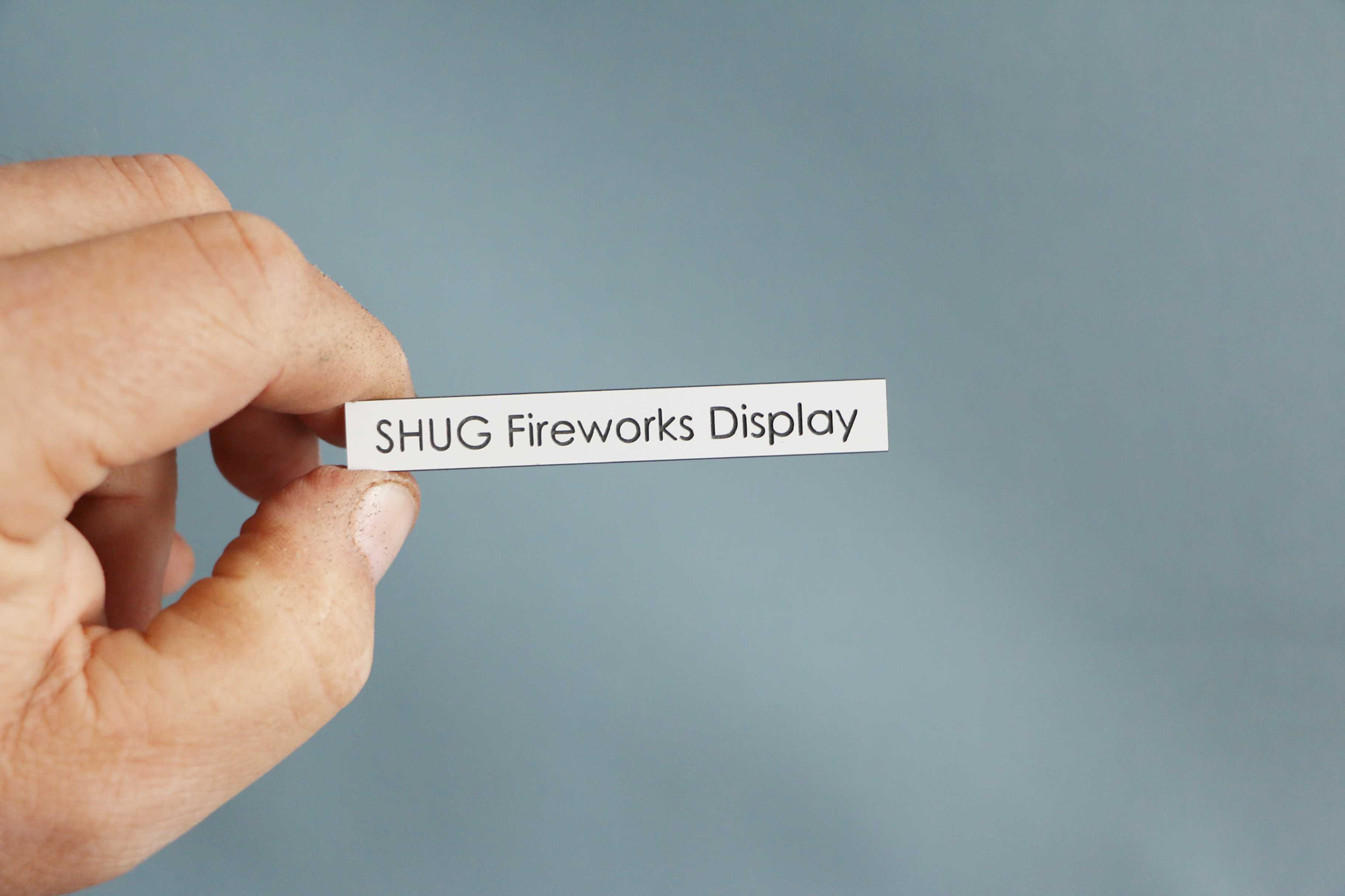 75mm x 10mm Engraved Laminate Sign