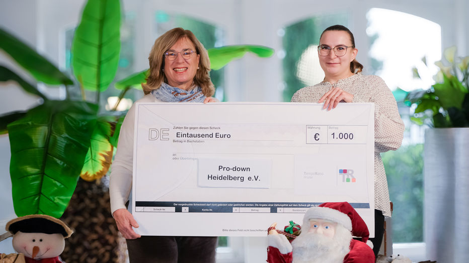 Spende fuer die Pro Down Heidelberg